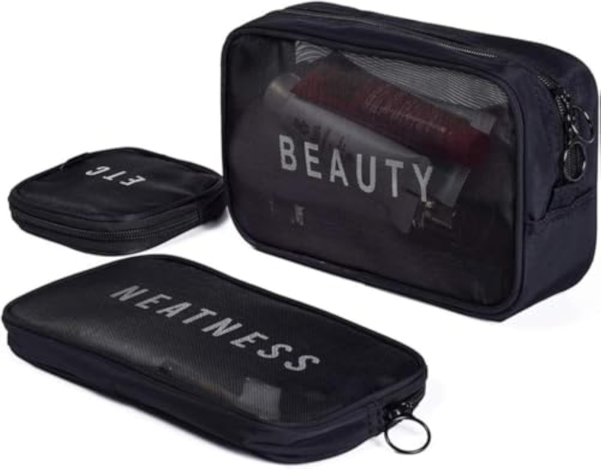 Cosmetic Organizer Bag Mesh Makeup Pouch for Women
